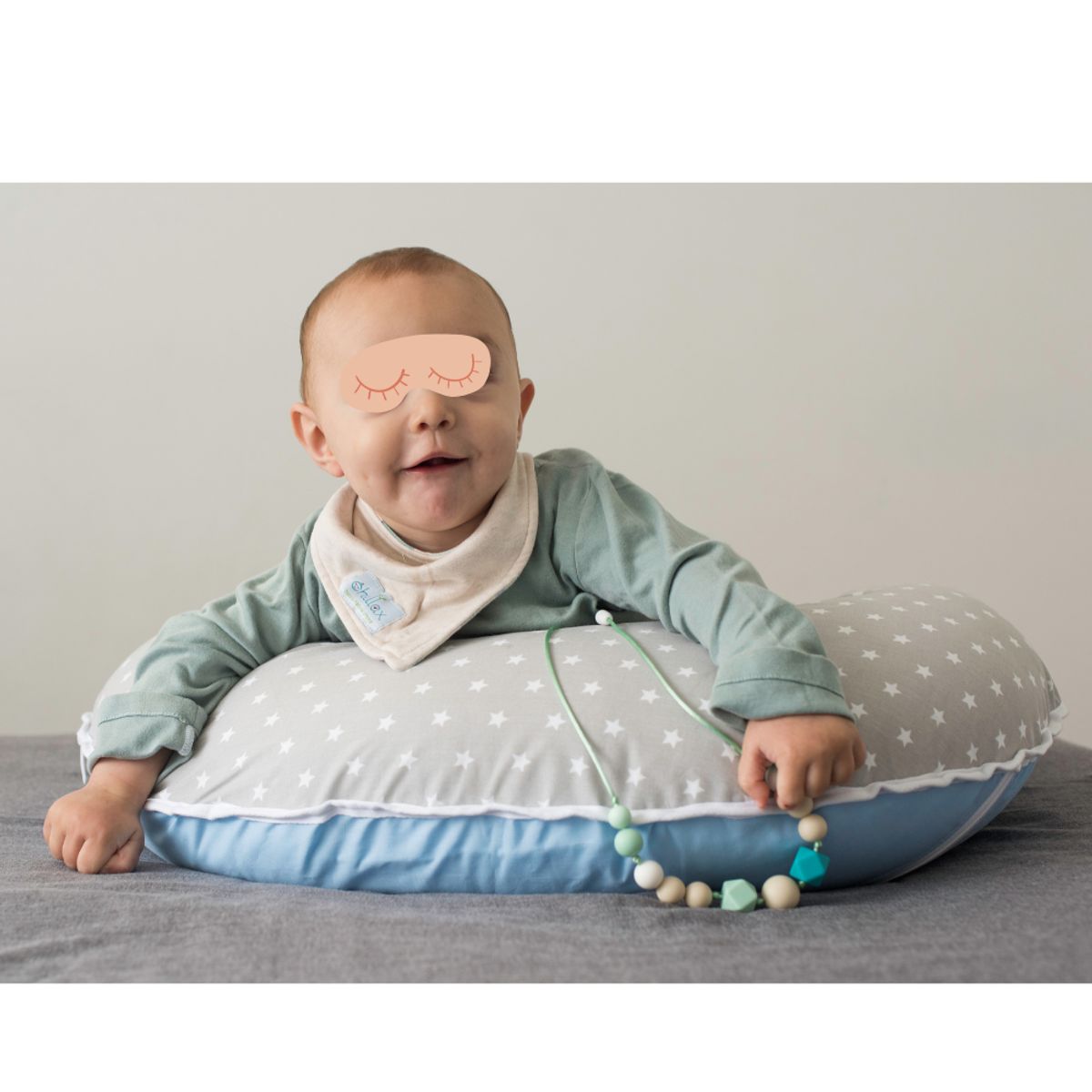 GENERICO - Almohada de Lactancia y Neurodesarrollo Gris Niño