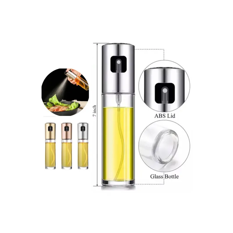 GENERICO - Aceitero de Vidrio Rociador Spray de Aceite Capacidad 300ml