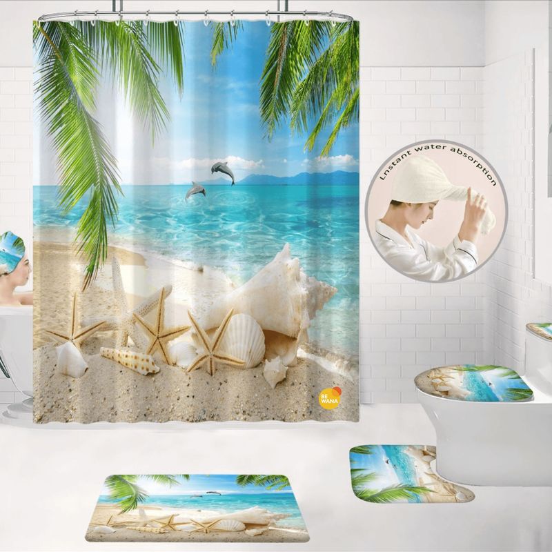 CASATEX - Juego De Baño Lujoso  De 7 Piezas Decorativas