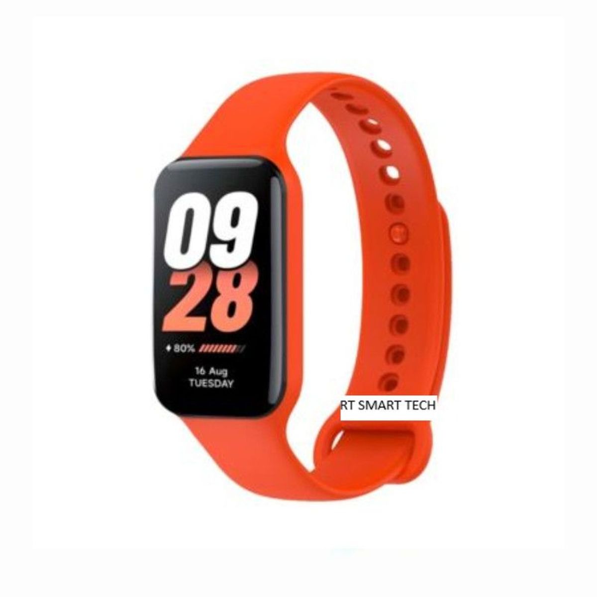 GENERICO - Correa Compatible Para Xiaomi Band 8 Active - Naranja