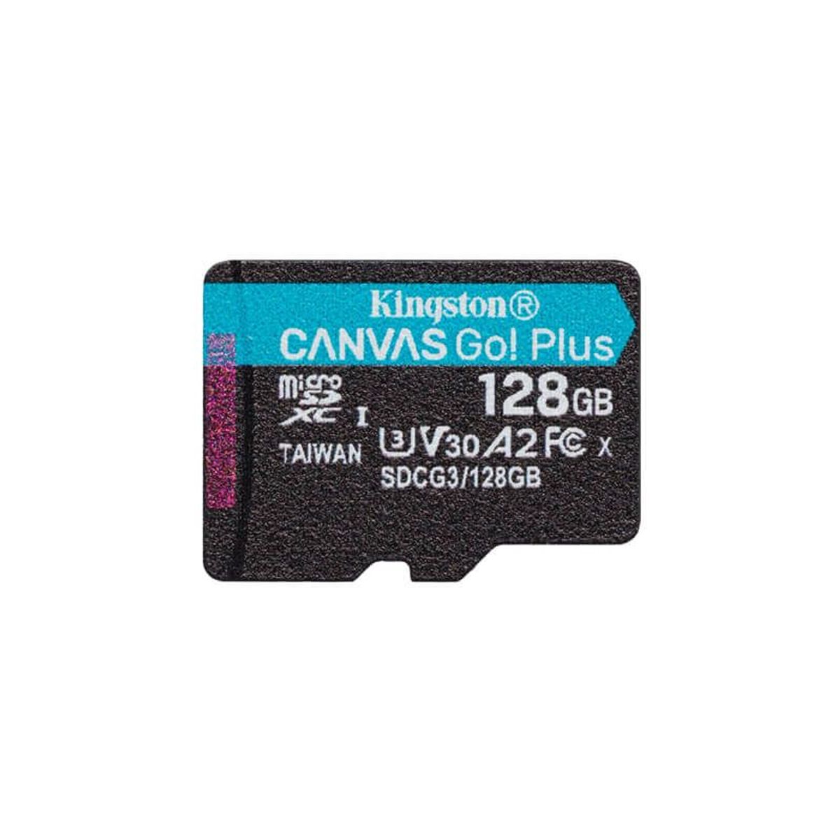 KINGSTON - MicroSD Kingston Canvas Go Plus 128 GB Ideal para Gopro 4k