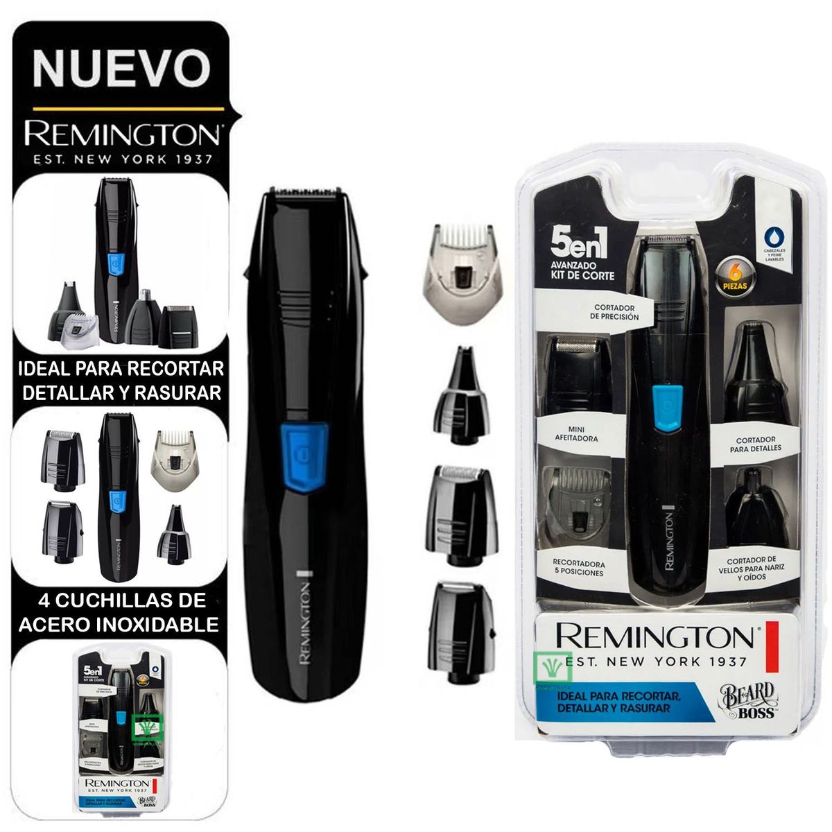 REMINGTON - Kit Maquina Cortadora Remington 5 en 1 PG181