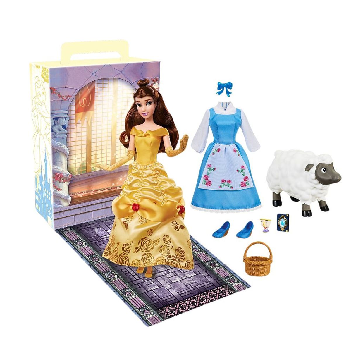 DISNEY - Muñeca Disney Store Bella con ropa y accesorios