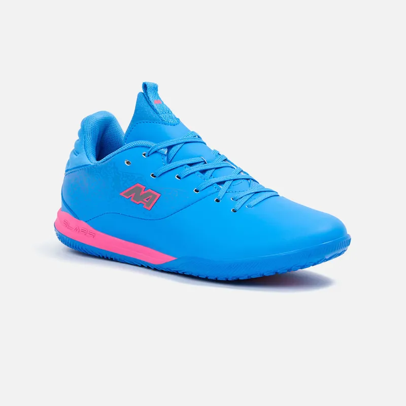 NEW ATHLETIC - ZAPATILLAS NEW ATHLETIC FOOTBALL SLABS53 TURQUESA CON FUCSIA JUVENIL