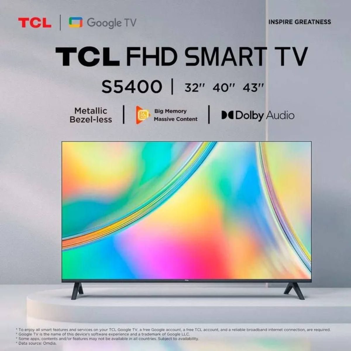 TCL - Televisor TCL LED 40 FHD Smart TV 40S5400A.