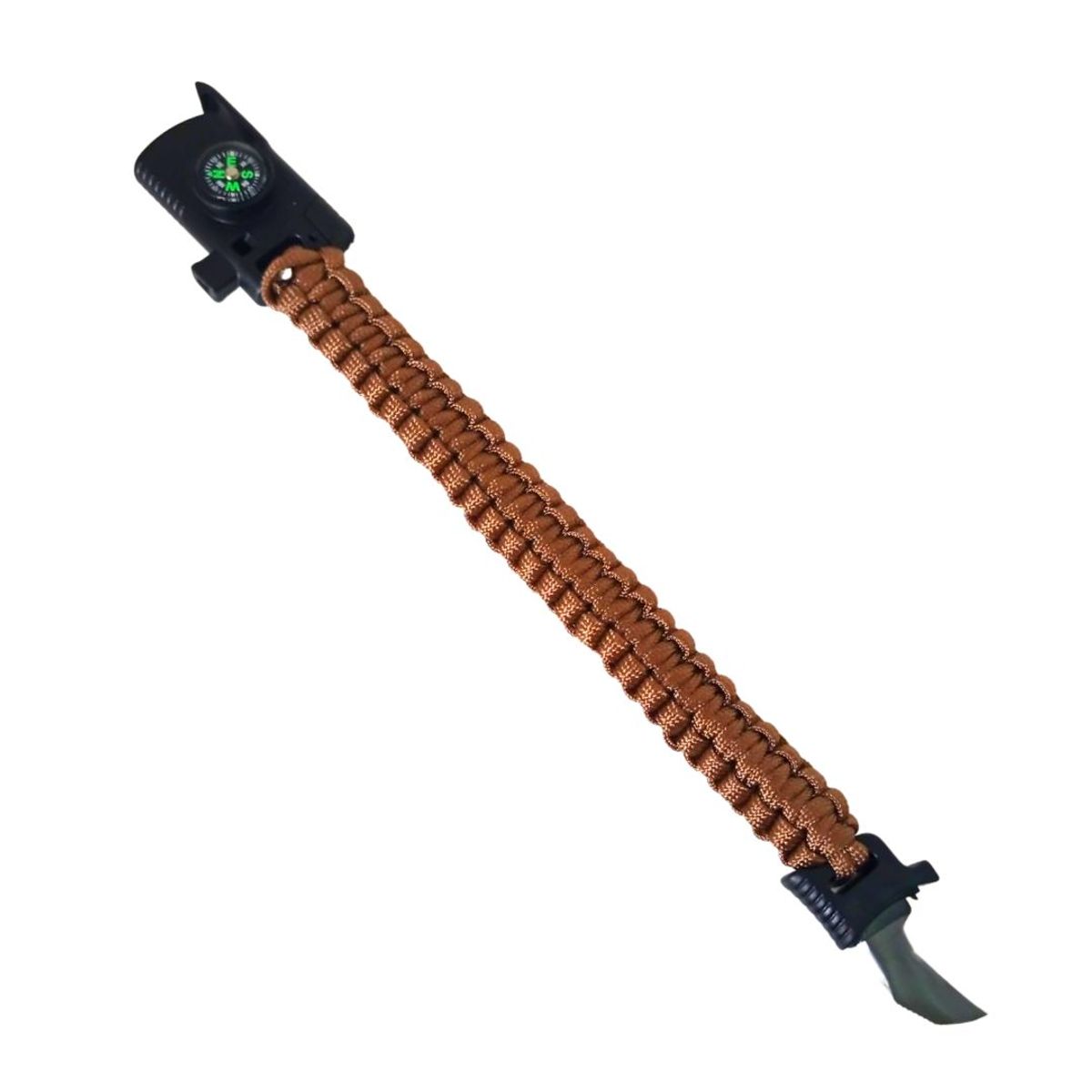 GENERICO - Pulsera Táctica Paracord Camping y Supervivencia Con Hoja de Acero