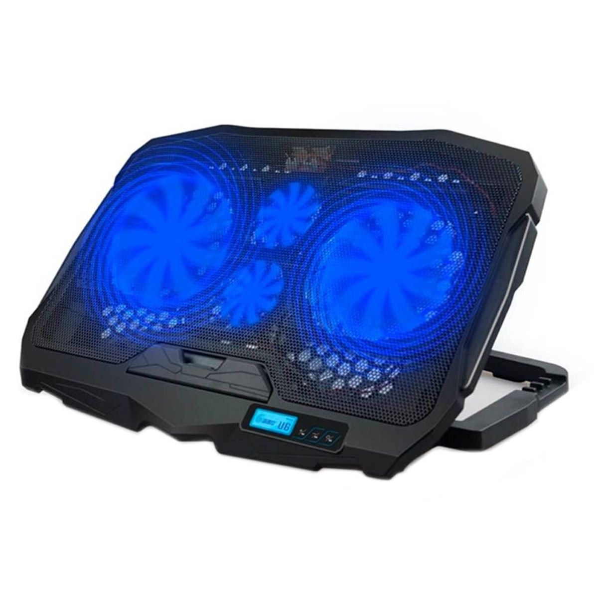 GENERICO - Cooler 4 Ventiladores Gamer Enfriamiento de Laptop o Notebook 17"