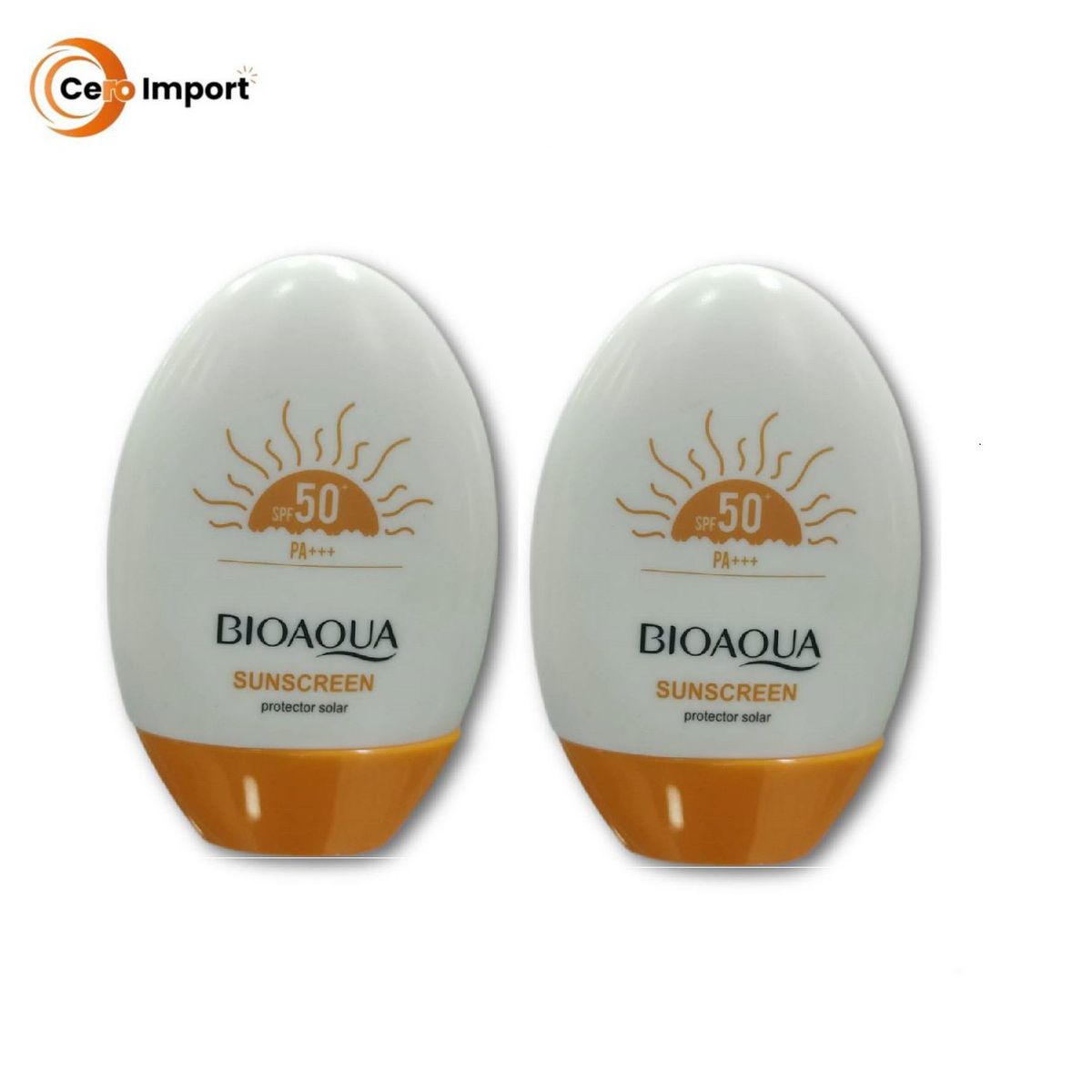 BIOAQUA - PACK 2 BLOQUEADORES SOLAR 50 SUSCREEN - BIOAQUA
