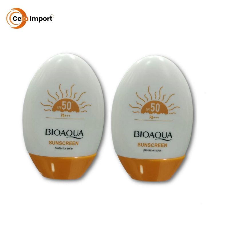 BIOAQUA - PACK 2 BLOQUEADORES SOLAR 50 SUSCREEN - BIOAQUA