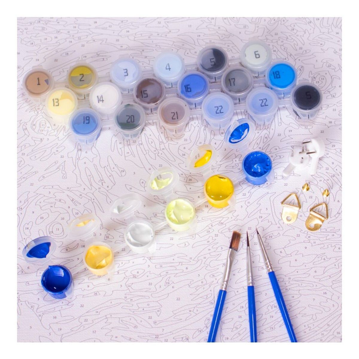 MAKA - PINTURA CON NUMEROS MANDALA 35X45CM MAKA