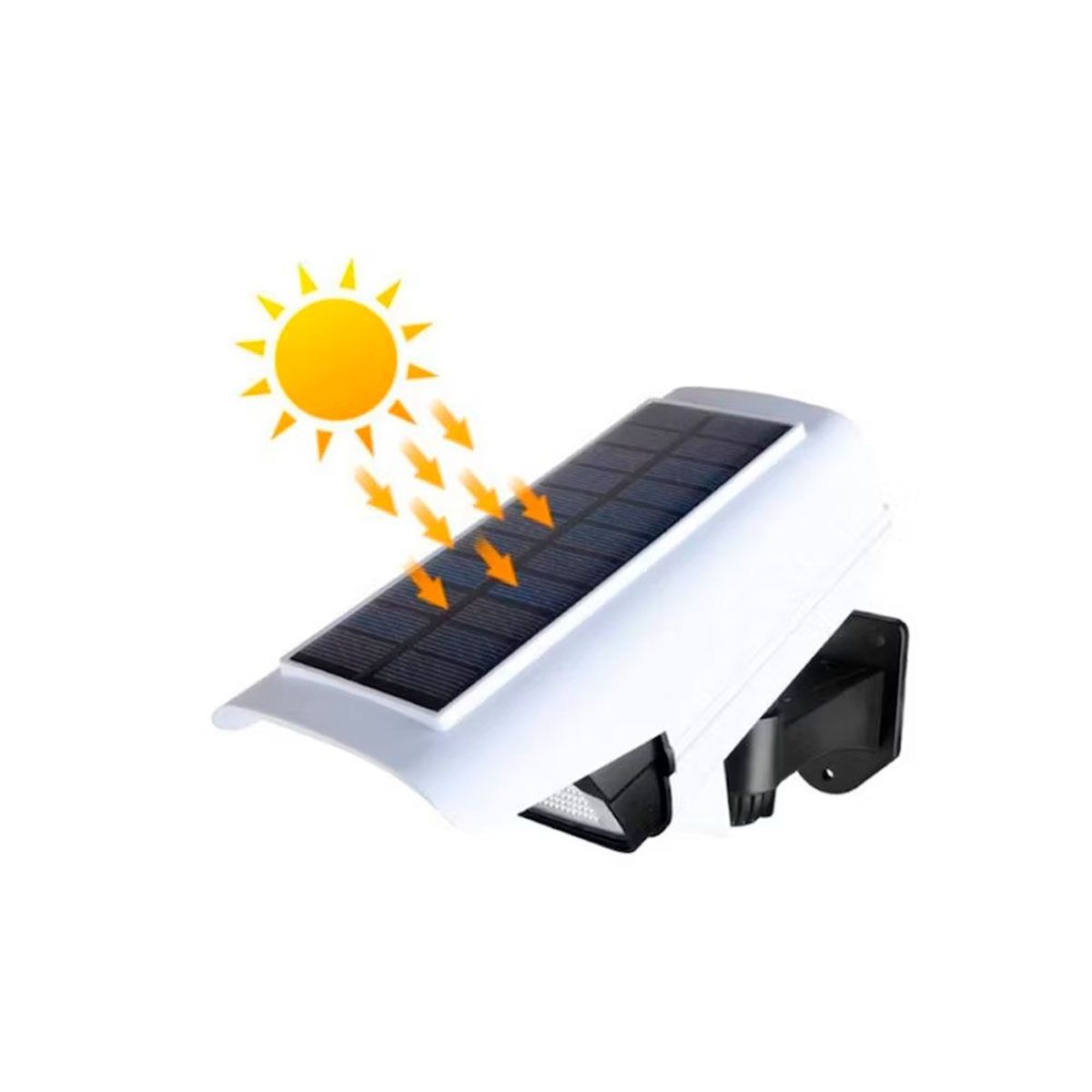 GENERICO - Lampara Solar Recargable Exterior Sensor Movimiento BK-36 Blanco