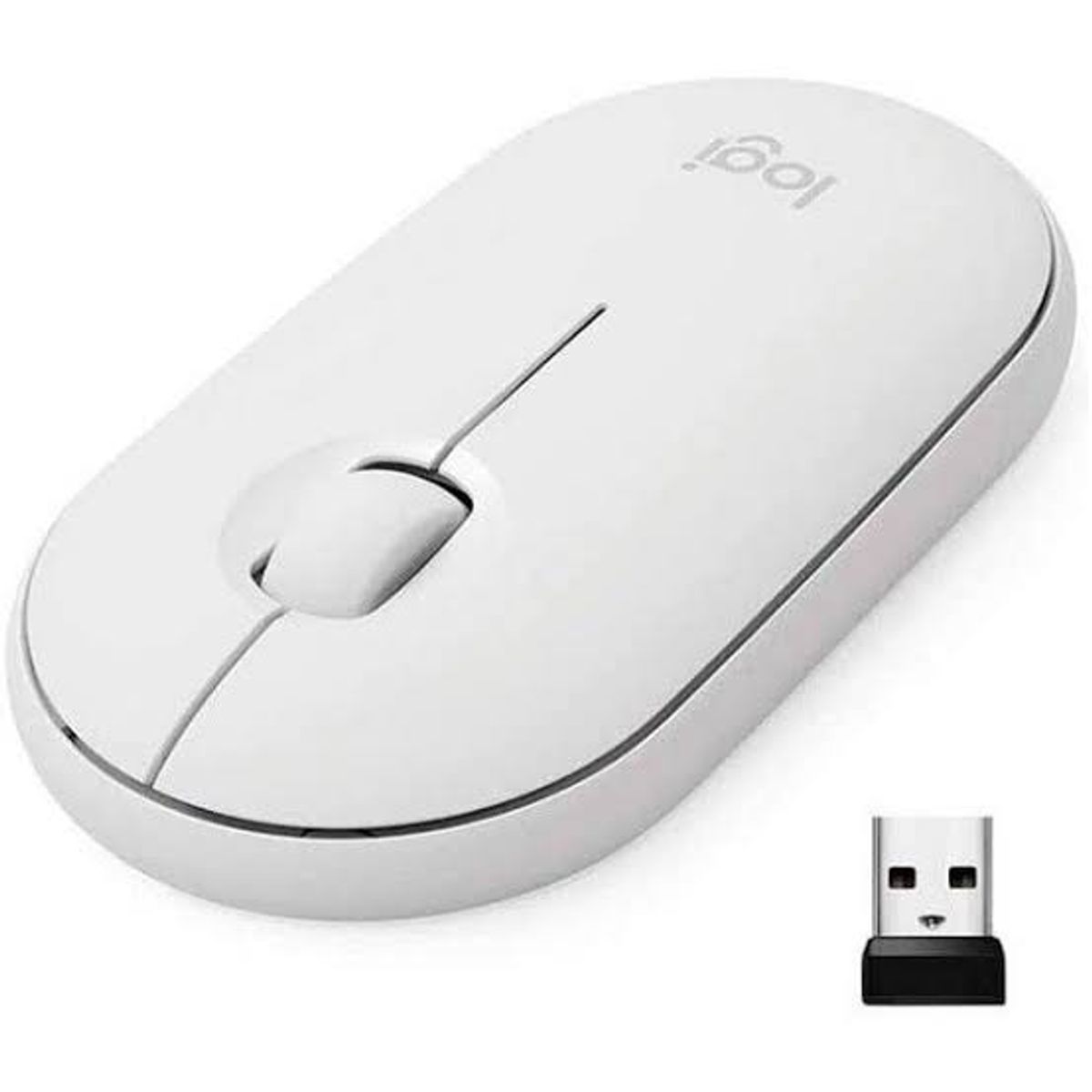 LOGITECH - Mouse Logitech Pebble M350 Silent - Blanco
