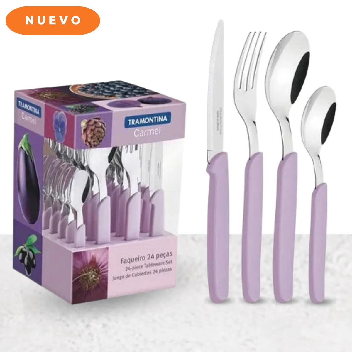 TRAMONTINA - Juego de Cubierto 24 Piezas