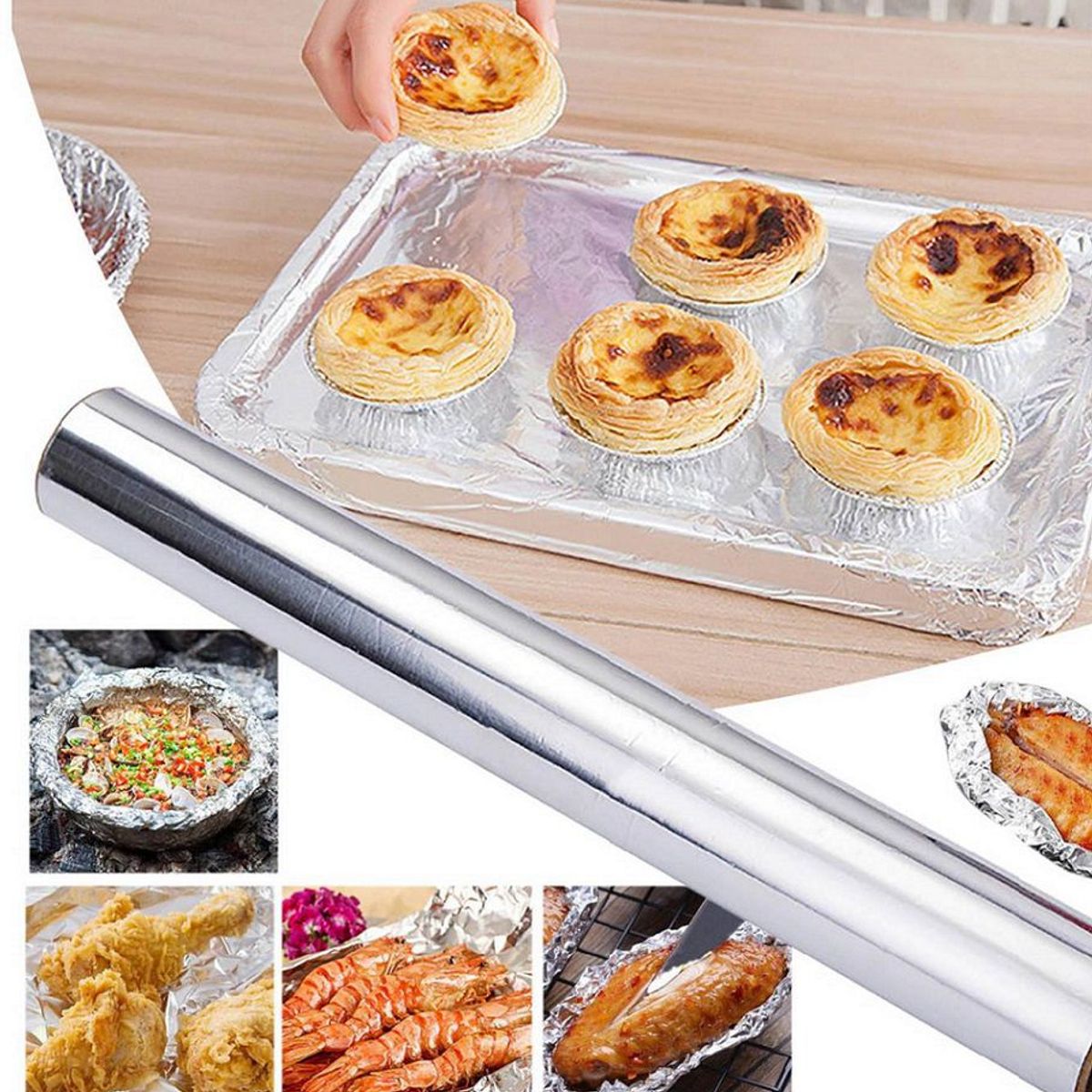 GENERICO - Papel Aluminio de Cocina de 20 Metros Multiuso