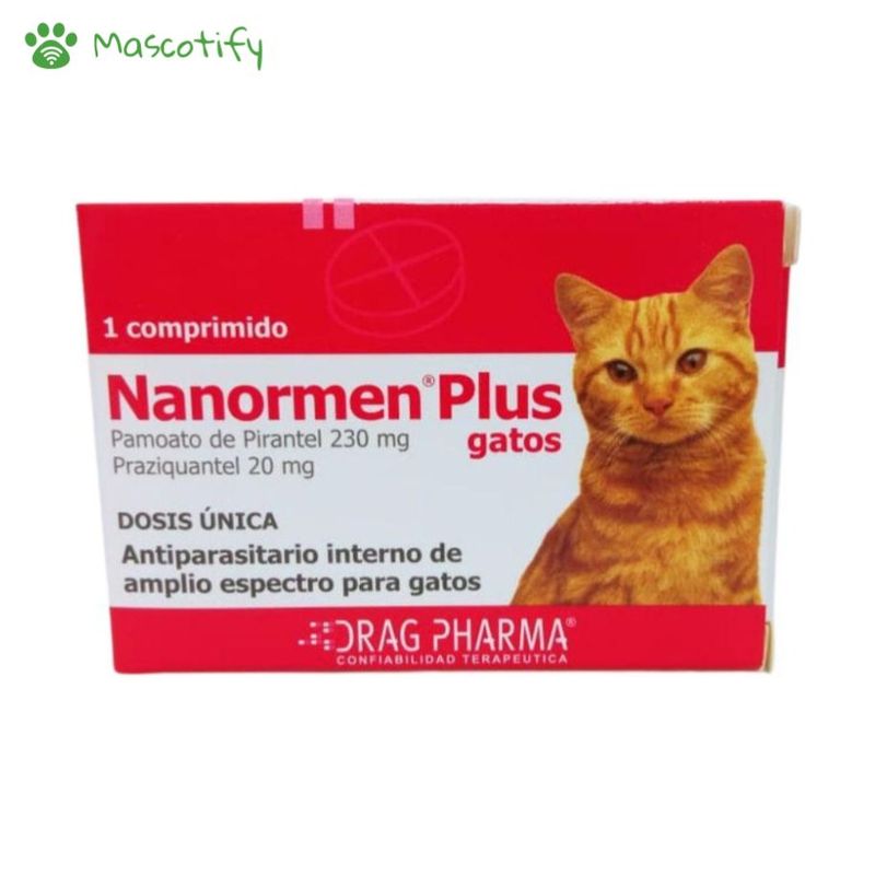 DRAG PHARMA - Nanormen Plus - Antiparasitario para gatos x1