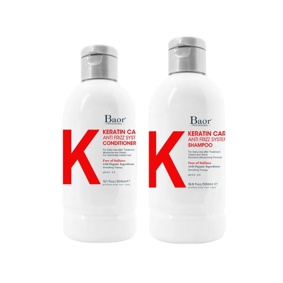 BAOR PROFESSIONAL - BAOR K - Dúo Keratin Care Shampoo 500ml  Acondicionador 300ml