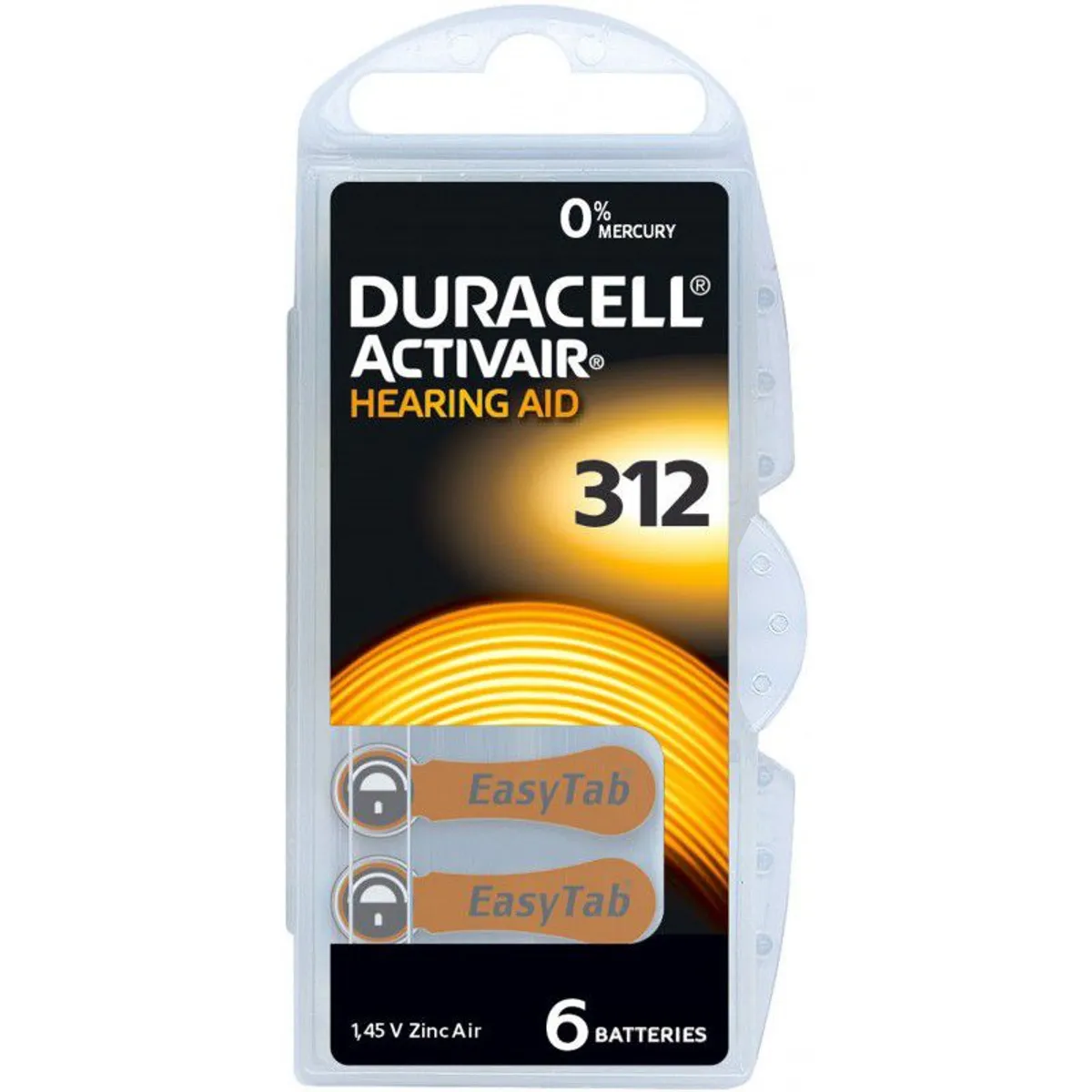 DURACELL - PILAS  DURACELL 312 PARA AUDIFONOS MEDICADOS x 8 PILAS