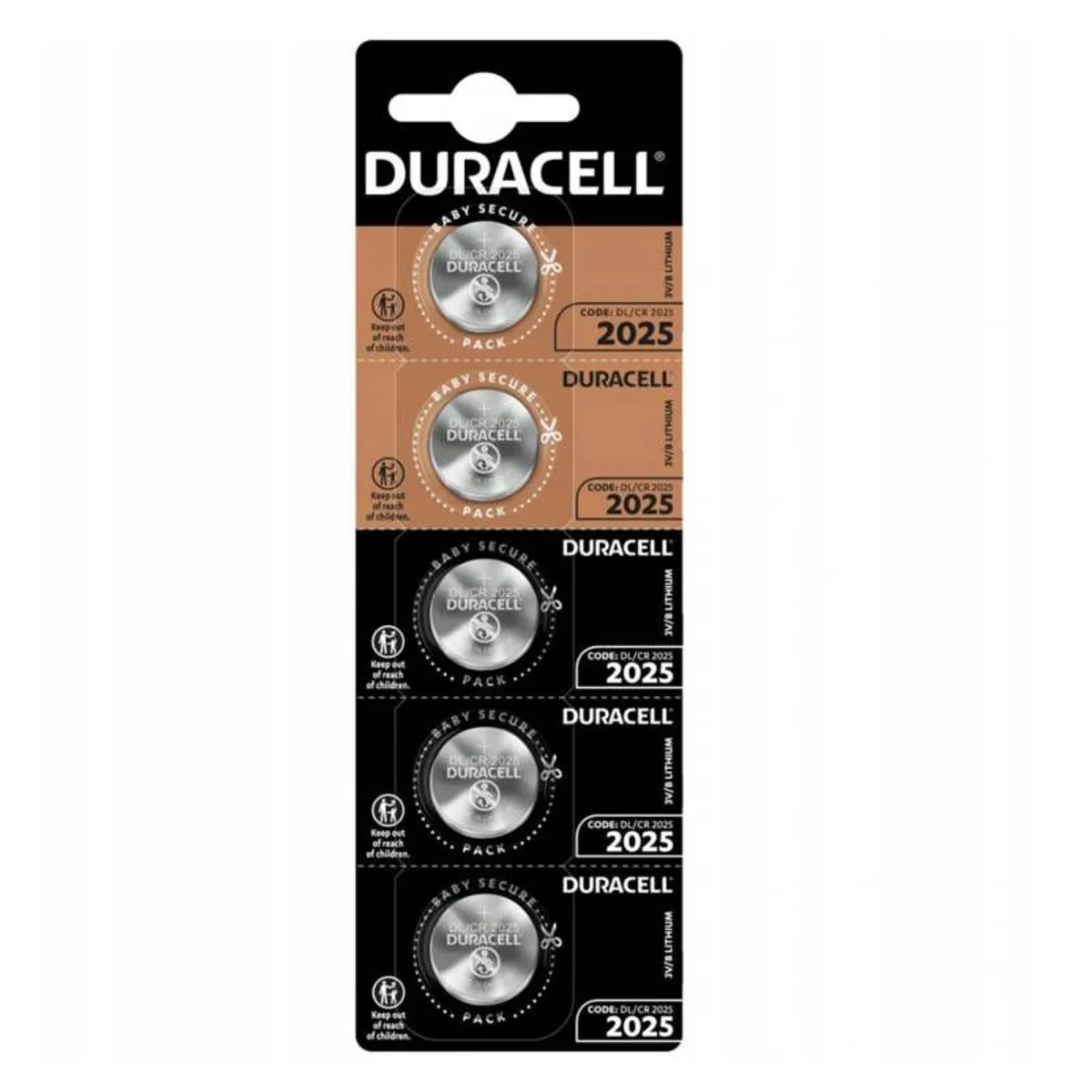 DURACELL - PILAS CR2025 3V DURACELL X 5 UNIDADES