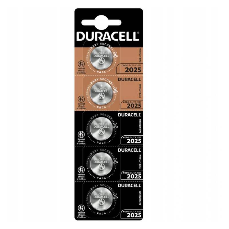 DURACELL - PILAS CR2025 3V DURACELL X 5 UNIDADES
