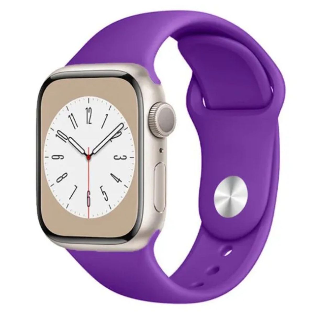 OEM - Correa de Silicona para Apple Watch Morado para 44-45-46-49mm