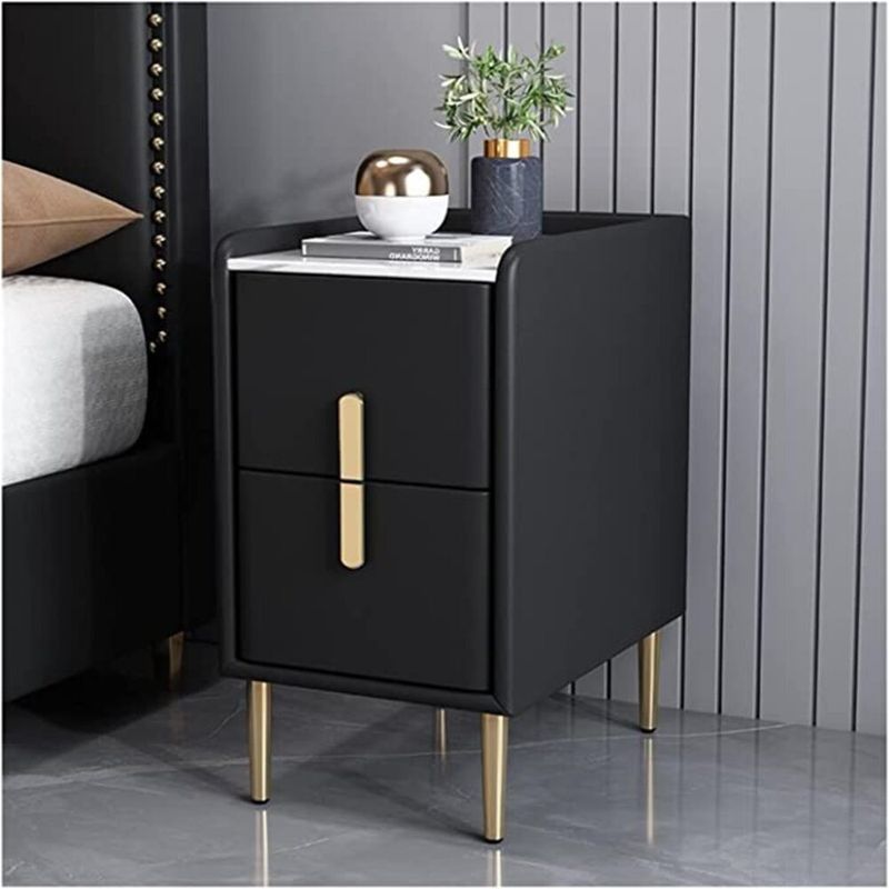 TU MESITA - Velador Contemporáneo Luxury Negro Pusé 57cm TU MESITA