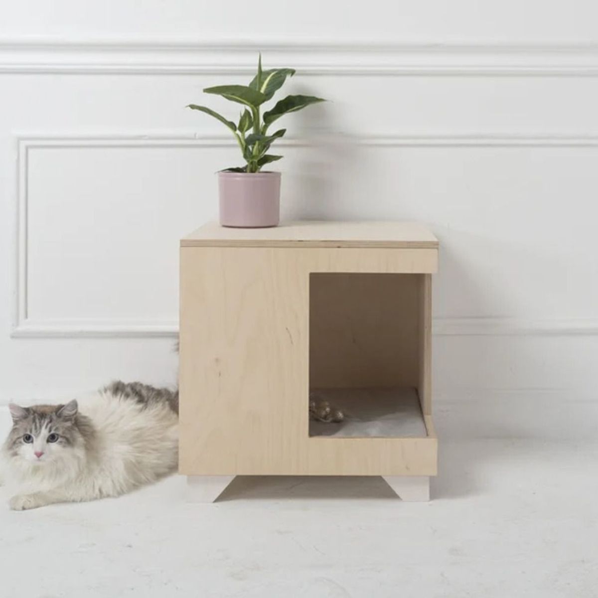 TU MESITA - Velador c/ Cama para Perro o Gato Roder Pet-House Duna 50 cm TU MESITA