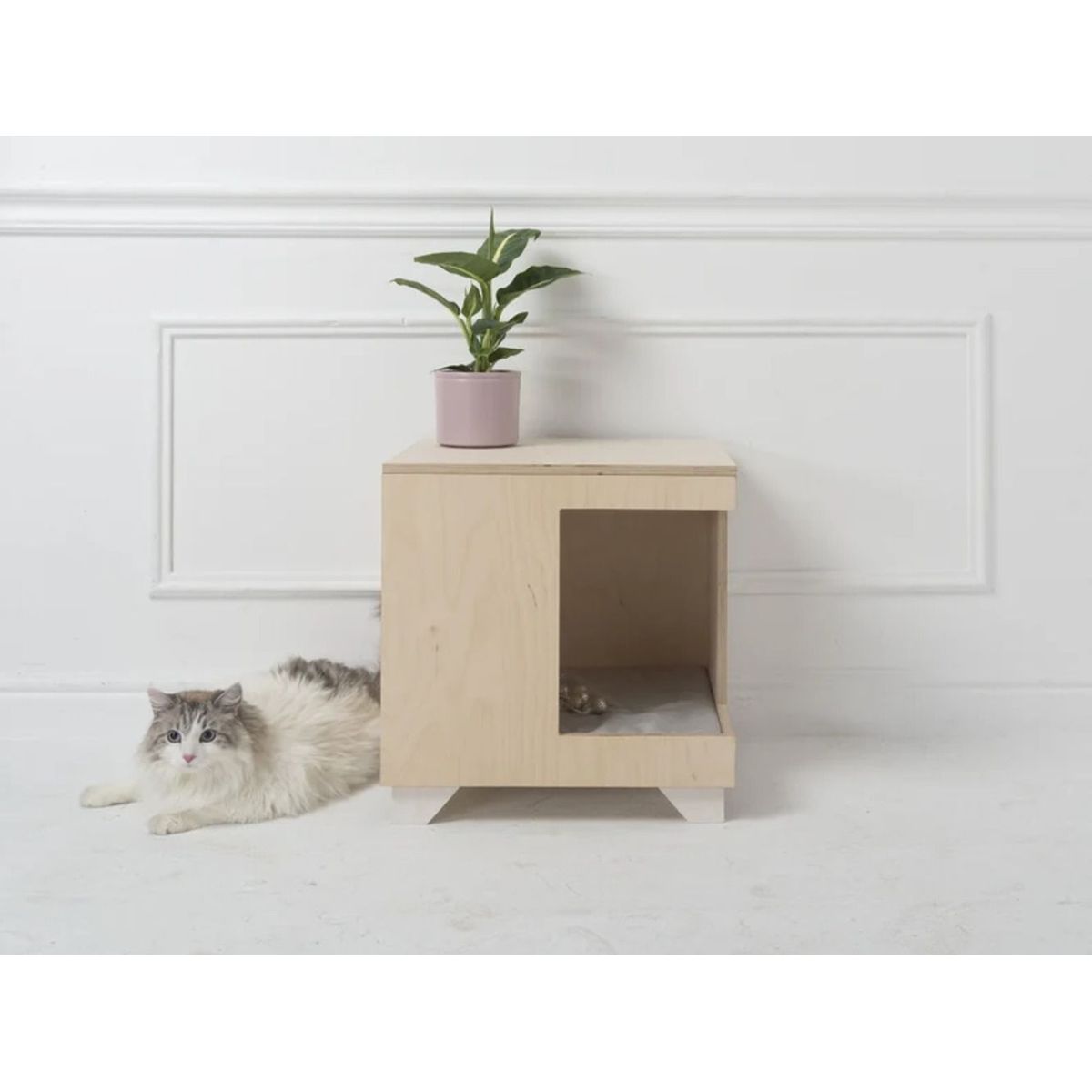 TU MESITA - Velador c/ Cama para Perro o Gato Roder Pet-House Duna 50 cm TU MESITA