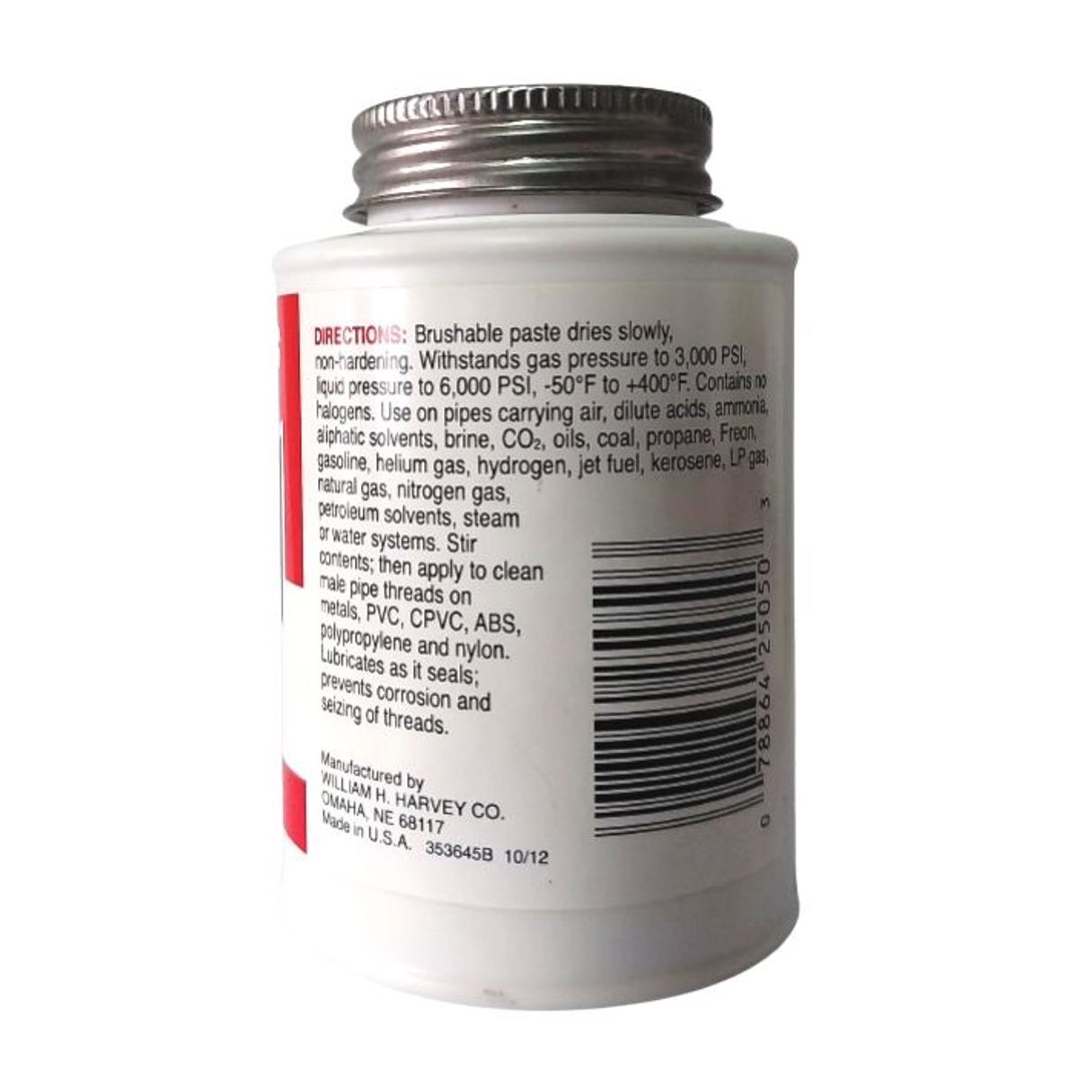 GENERICO - SELLADOR DE ROSCAS HARVEY HARVEYSEAL 8 FL.OZ 237ML