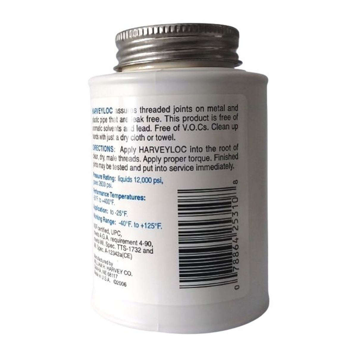 GENERICO - SELLADOR DE ROSCAS HARVEY HARVEYLOC 8 FL.OZ 237ML