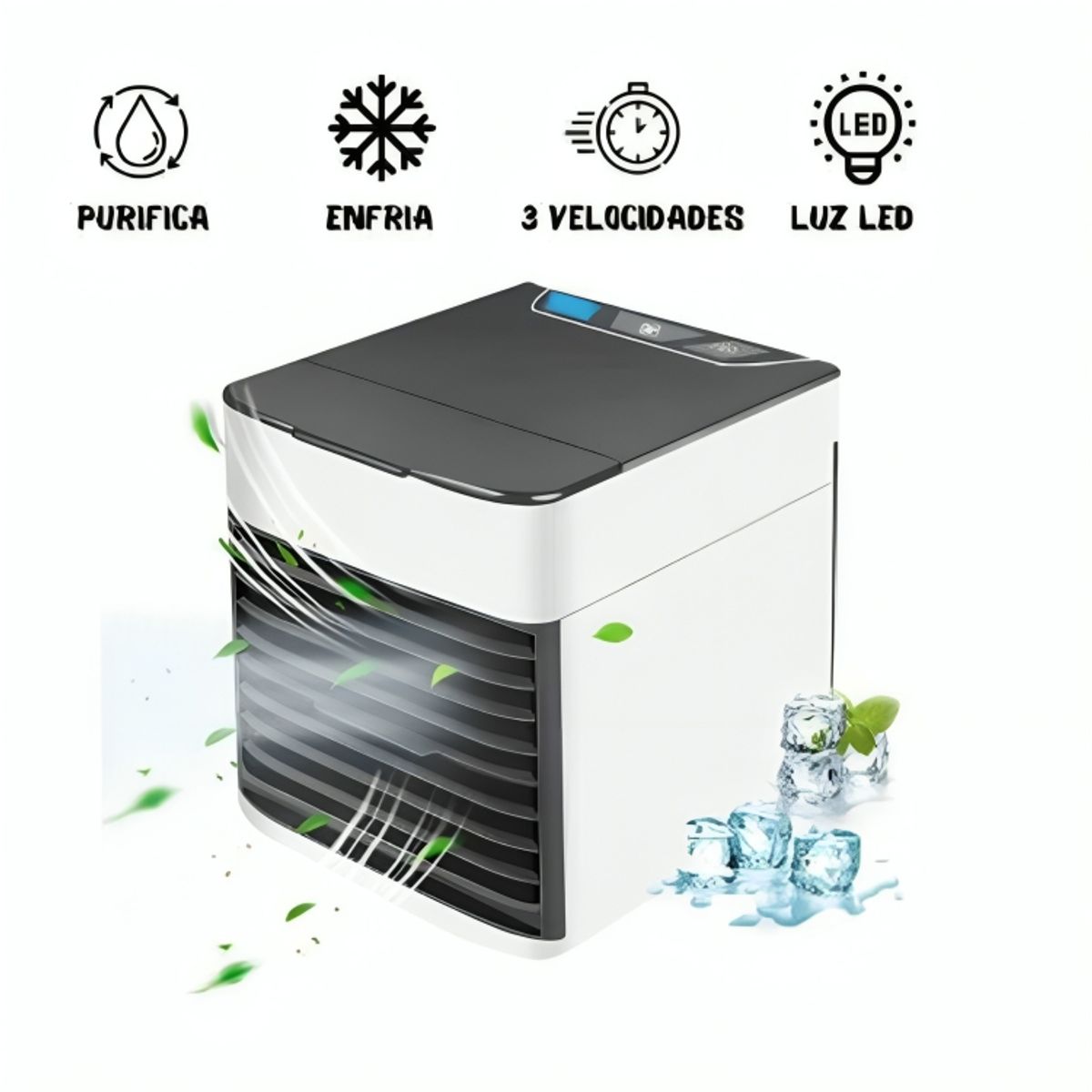 GENERICO - Mini Ventilador De Aire Acondicionado Portátil Para Oficina Hogar