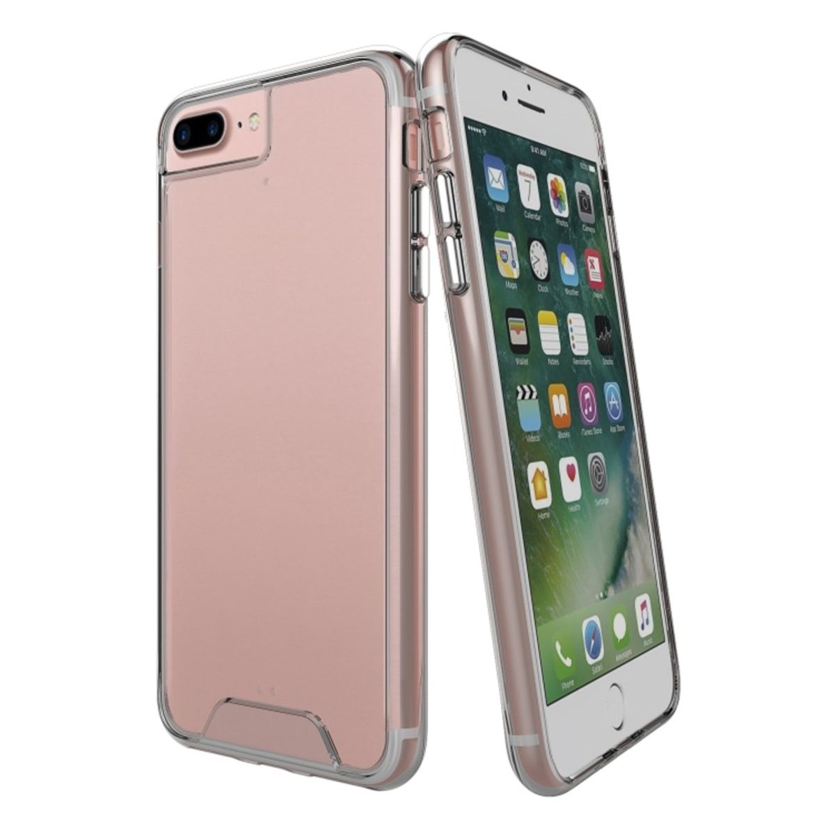 GENERICO - Funda Case para iPhone 7 Plus Space Original Transparente Resistente
