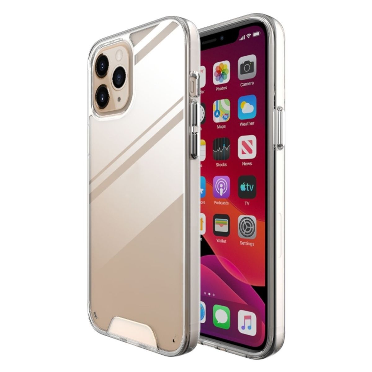 GENERICO - Funda Case for iPhone 12 Pro Max Space Original Transparent Resistente