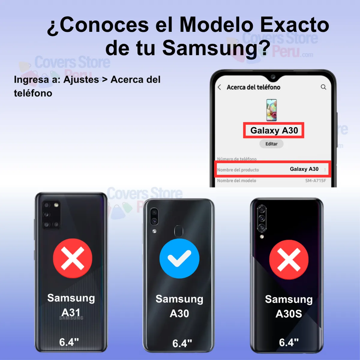 GENERICO - Funda Case para Samsung A30 Space Original Transparente Resistente