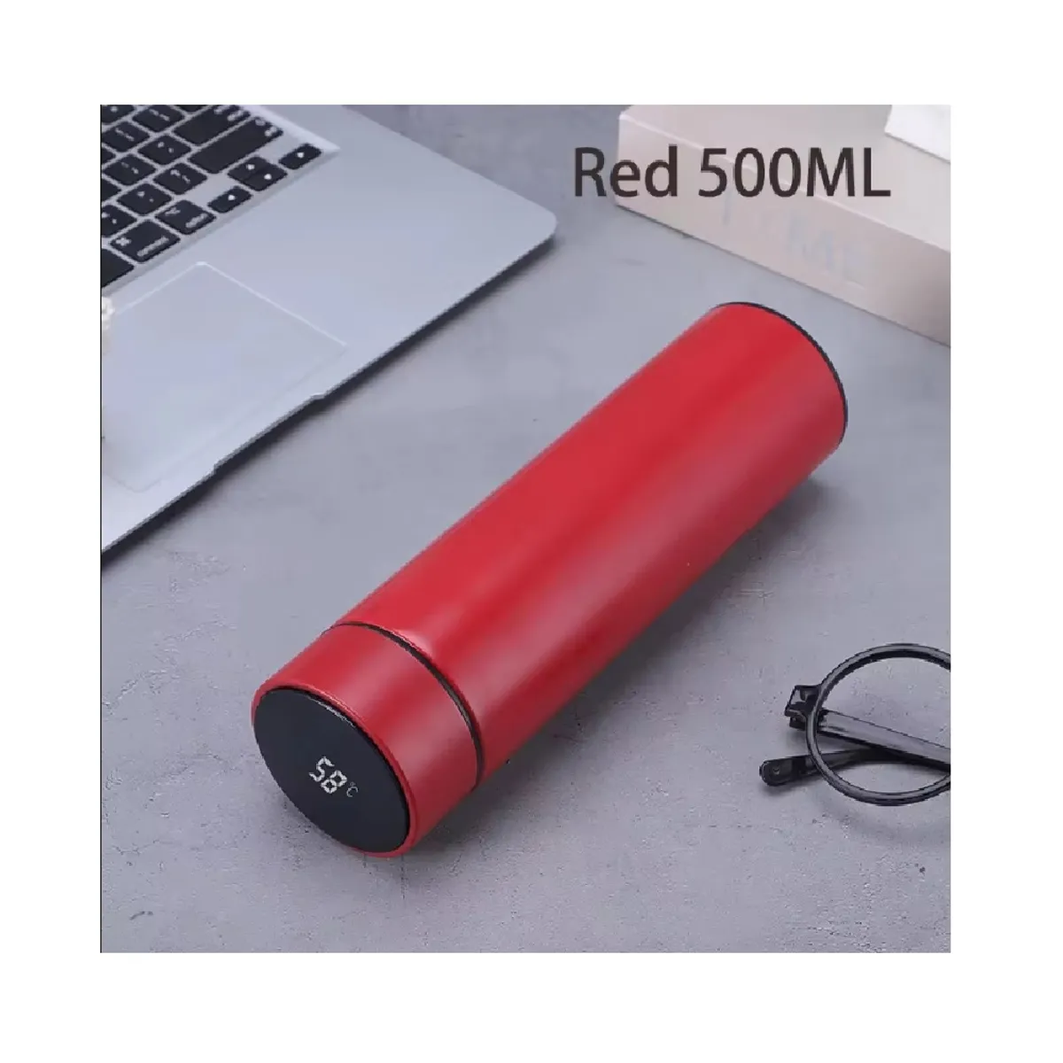 GENERICO - Termo Digital Tomatodo Inteligente Medidor de Temperatura Táctil 500ml