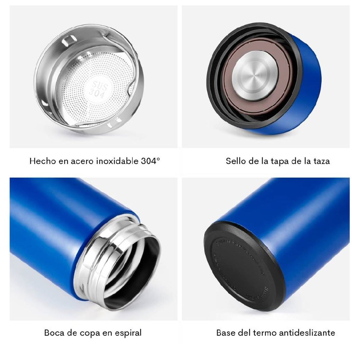 GENERICO - Termo Digital Tomatodo Inteligente Medidor de Temperatura Táctil 500ml