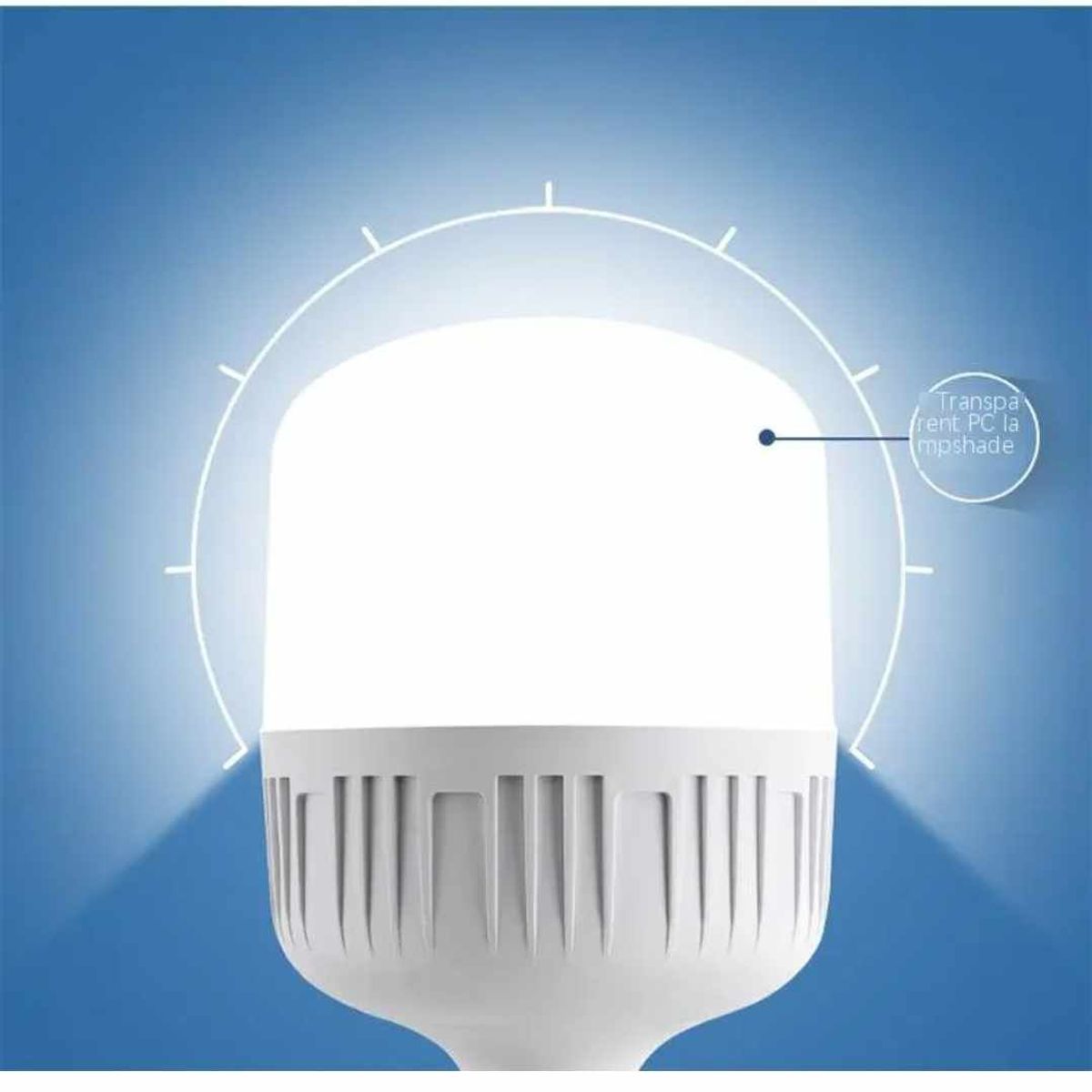 GENERICO - Foco x2 Bombillo LED 60W Potente Luz Blanca E27 Bombillo Grande