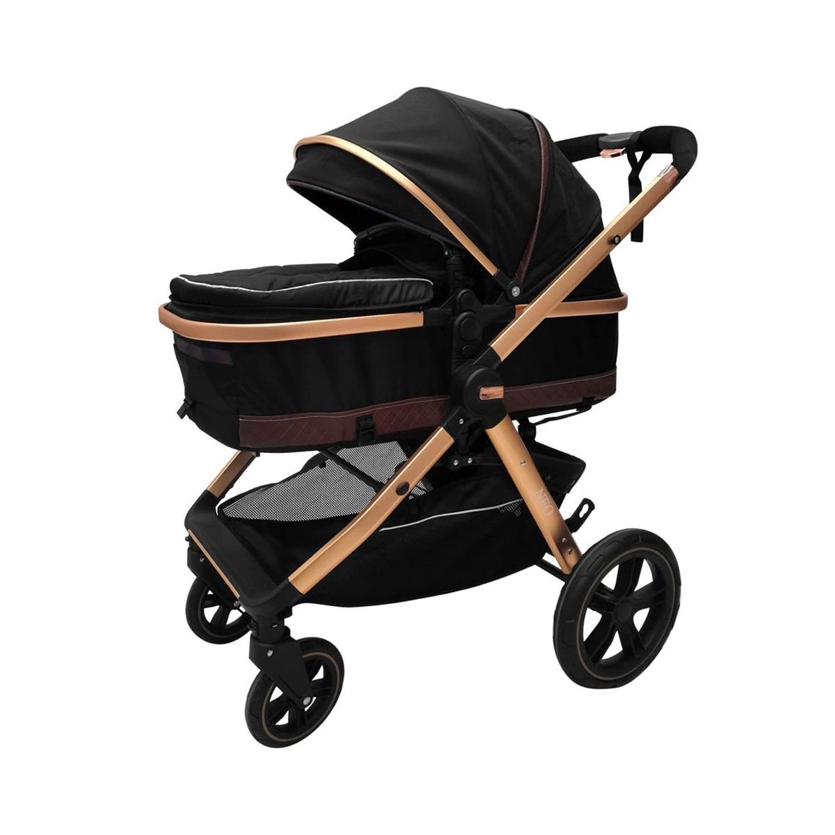 BABY KITS - Coche Cuna Moises Baby Kits NEO Negro