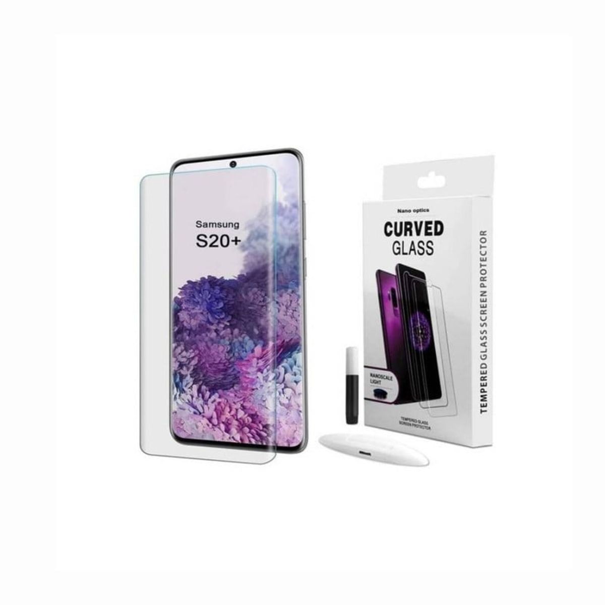 GENERICO -  Mica De Vidrio Uv Para Samsung S20 PLUS - Transparente