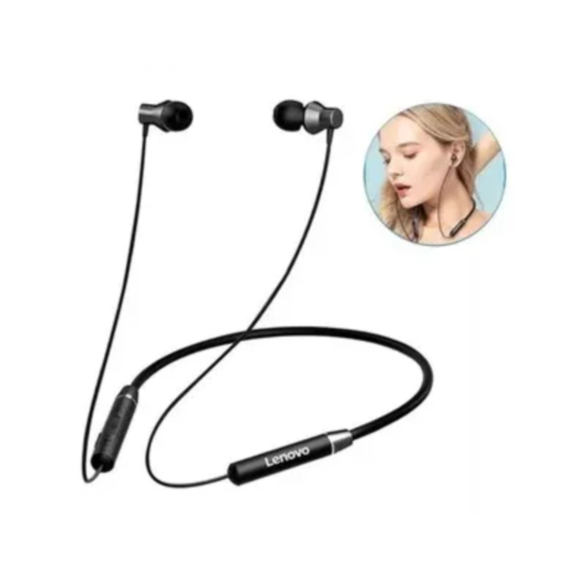 LENOVO - AUDIFONOS BLUETOOTH LENOVO HE05 Negro