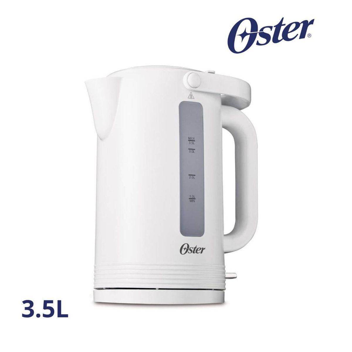 OSTER - Hervidor plástico Oster de 3.5 litros en color blanco