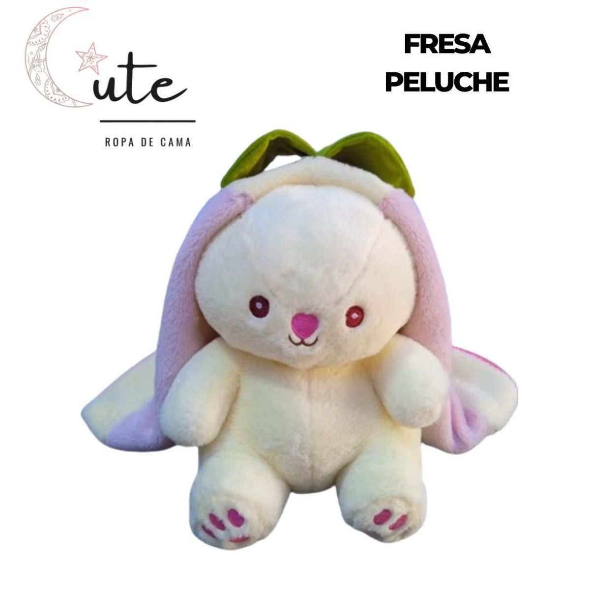 GENERICO - PELUCHE CONEJO EN FORMA DE FRESA