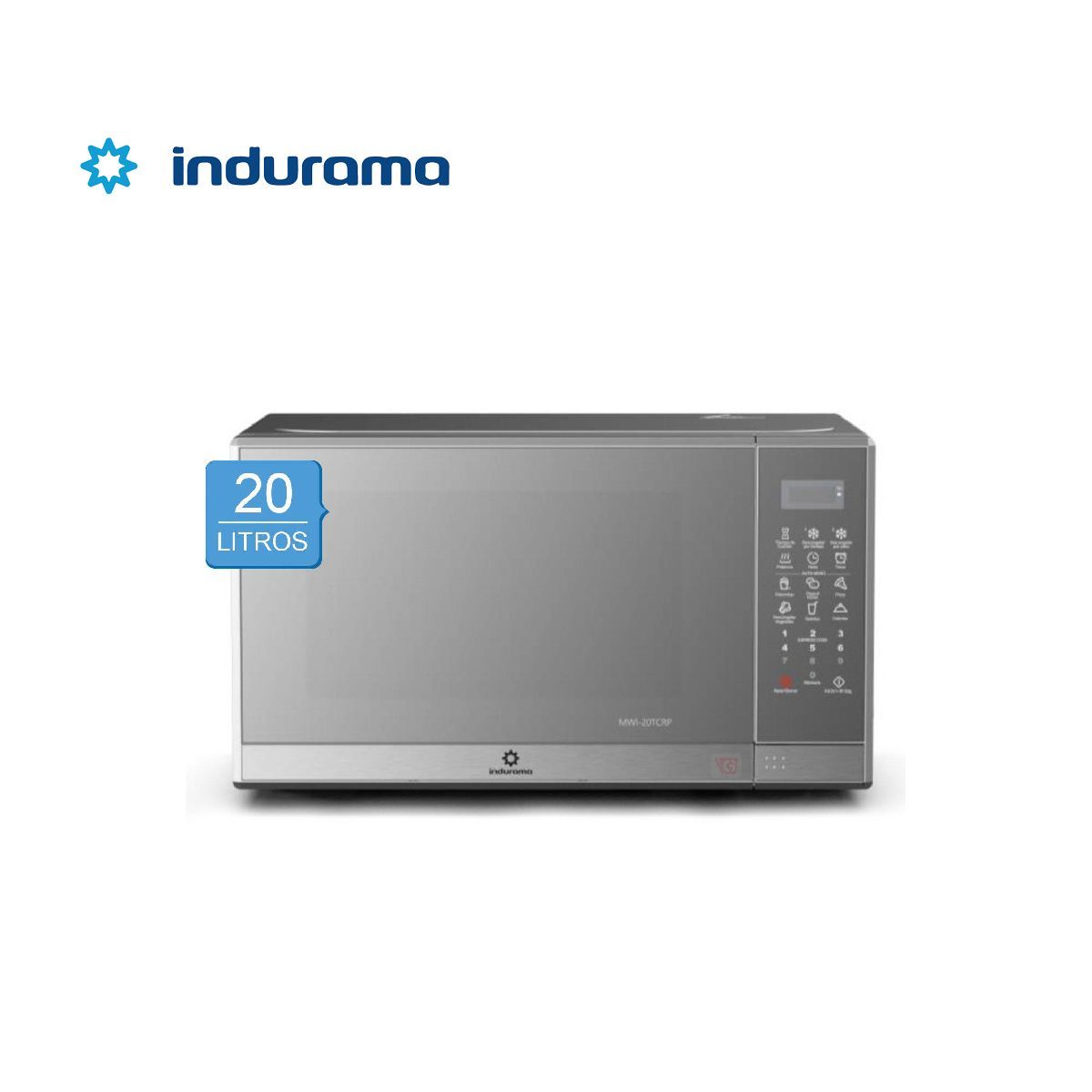 INDURAMA - Horno microondas Indurama MWI-20TCRP 20L Croma.