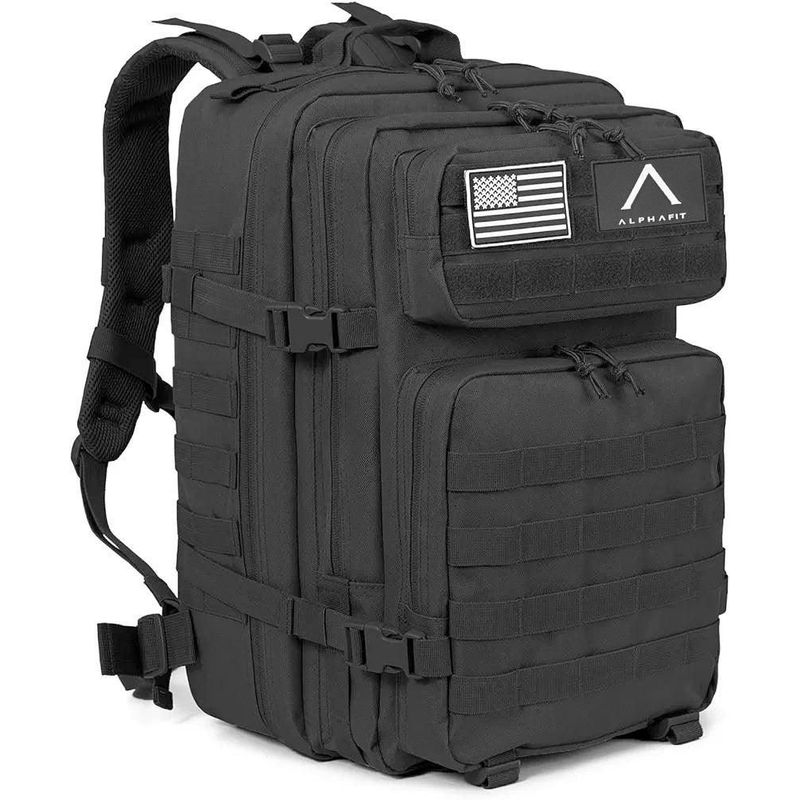 ALPHA FIT - Mochila Deportiva Táctica 45L - Trekking - Ejercito Militar