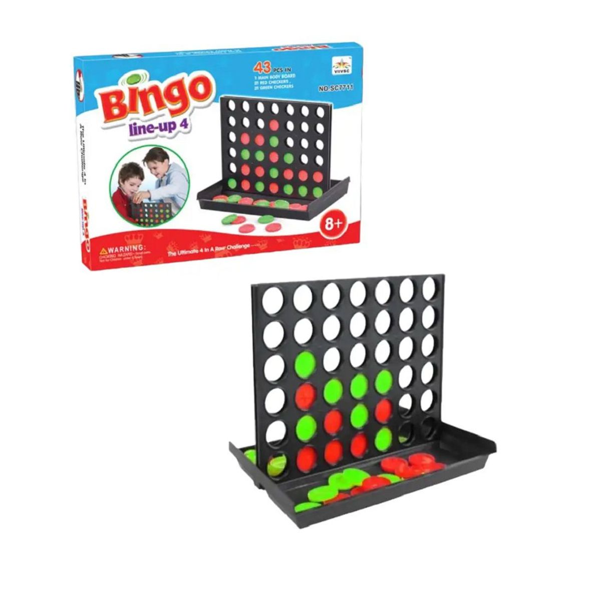 GENERICO - juego de mesa 4 en línea - 3 en raya tictactoe vertical