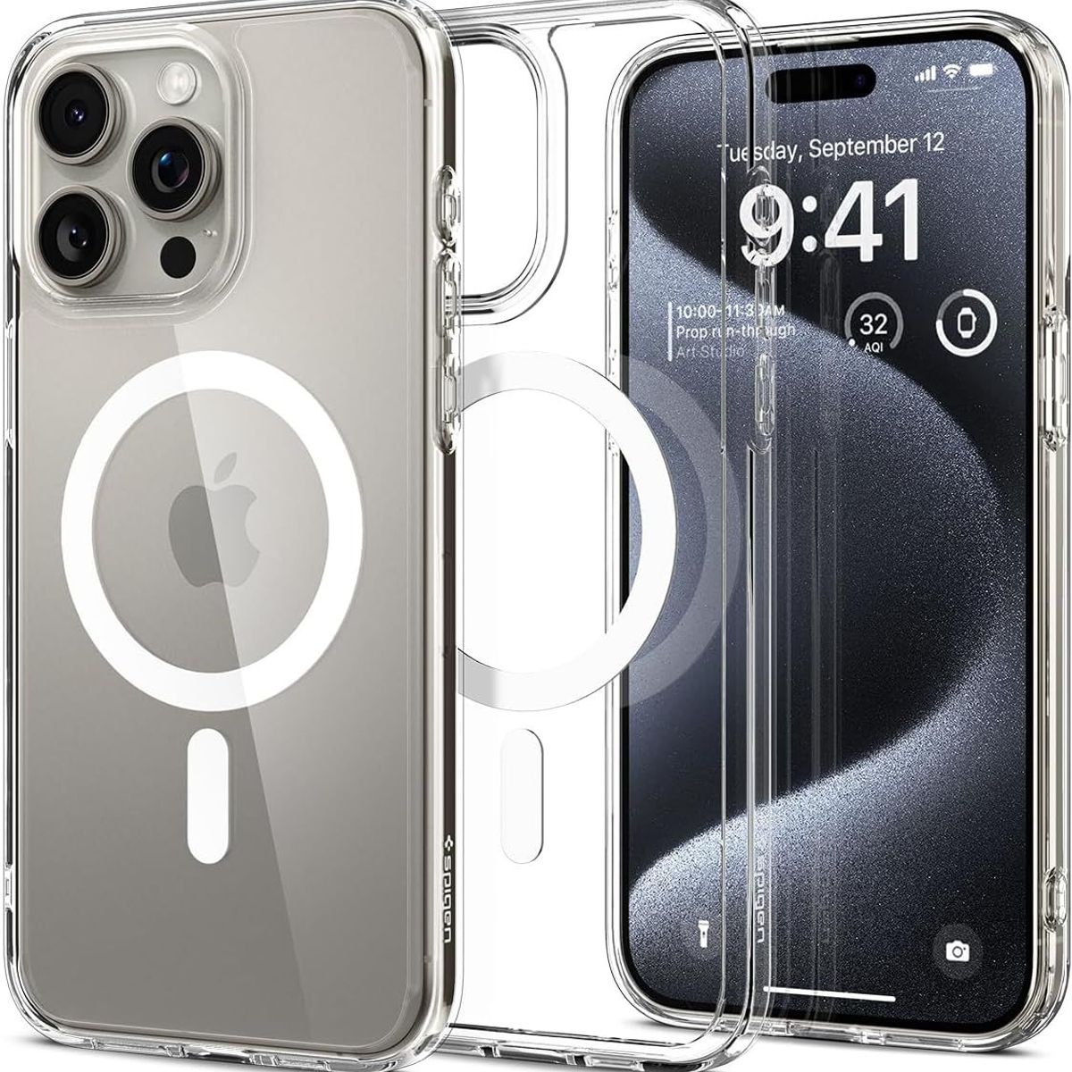 GENERICO - Case Funda iPhone 15 pro MagSafe - Transparente