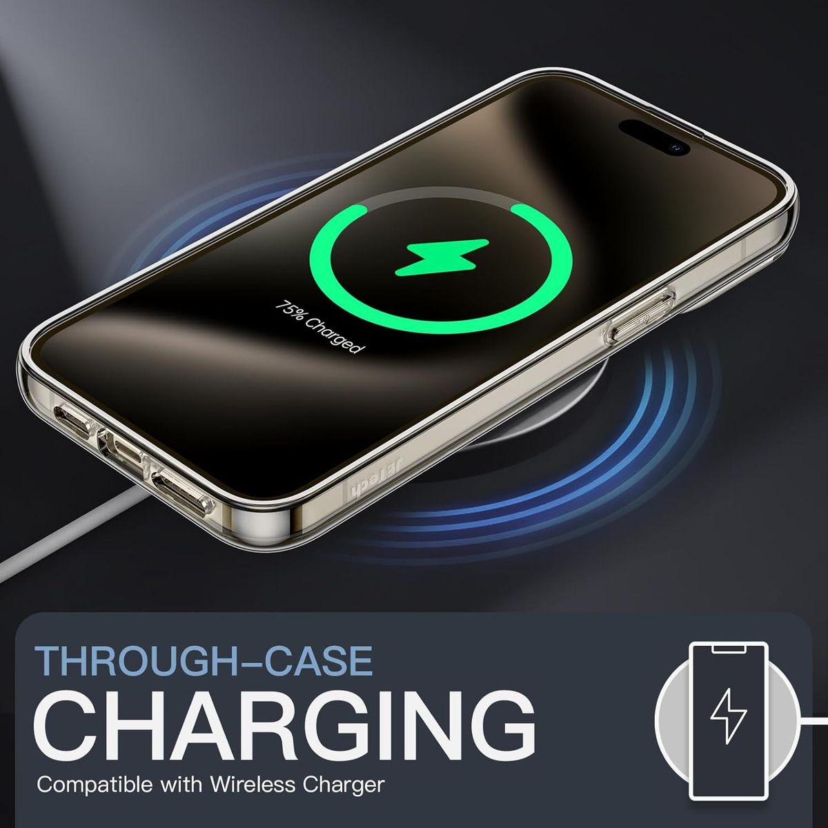 GENERICO - Case Funda iPhone 15 pro MagSafe - Transparente