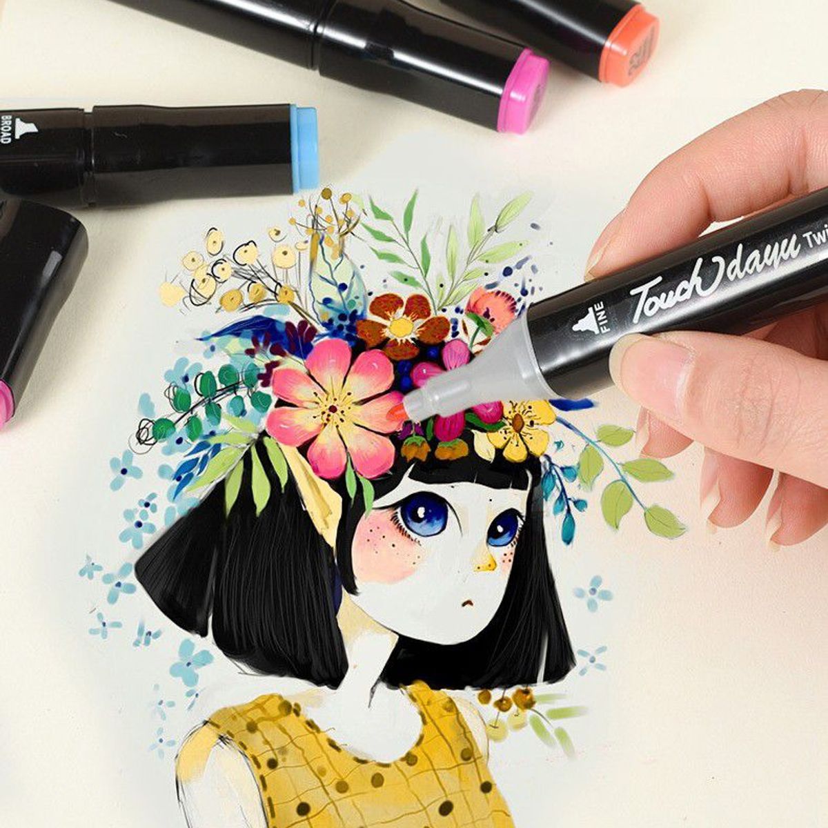 INSPIRA MARKET - Plumones Touch de 36 colores marcadores doble punta