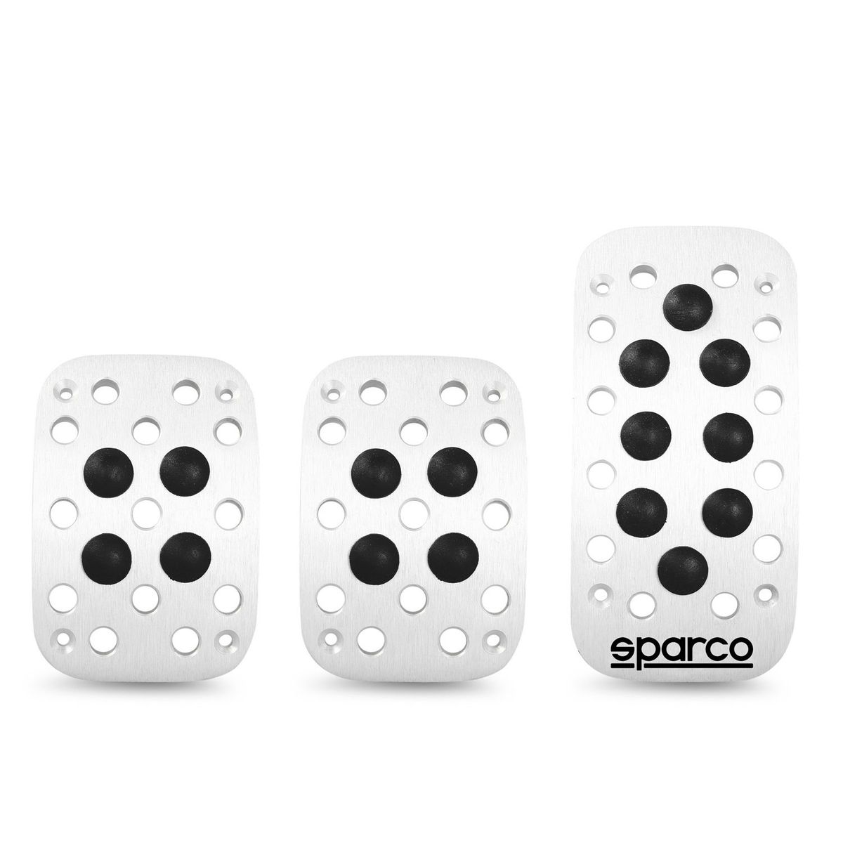SPARCO - Set Pedales de Aluminio con Goma SPARCO Negro SPC0409BK