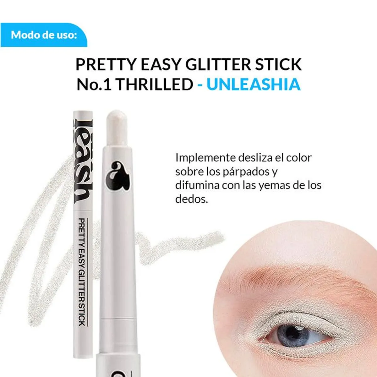 GENERICO - PRETTY EASY GLITTER STICK No.1 THRILLED - UNLEASHIA