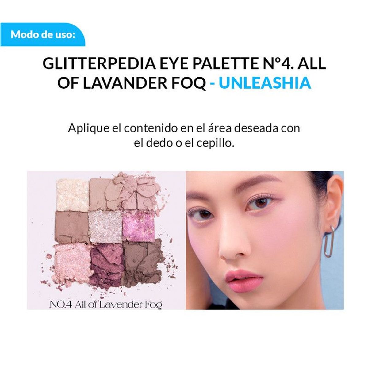 GENERICO - Glitterpedia Eye Palette UNLEASHIA- Nº4 All of Lavender Fog